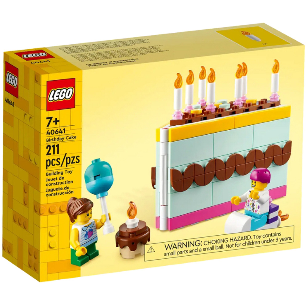 LEGO 40641 Birthday Cake Building Toy Set Image 1