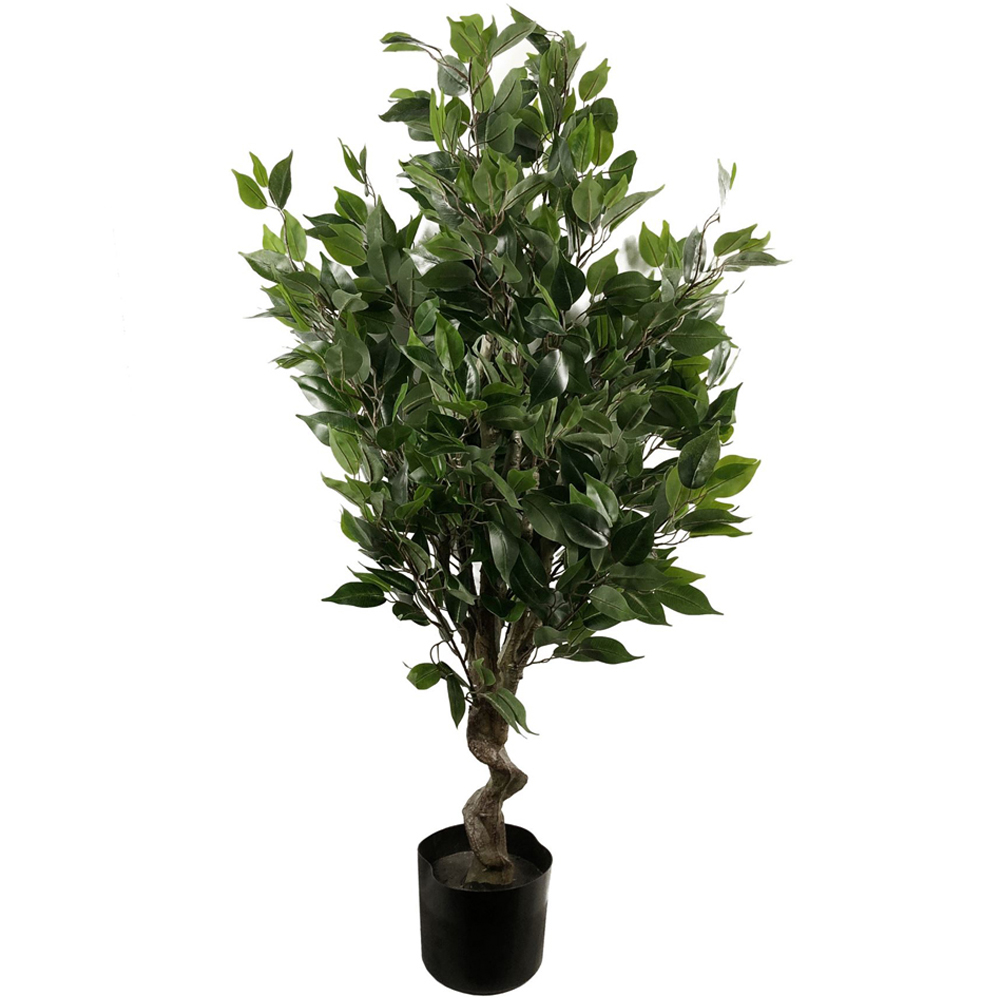 Leaf Ficus Artificial Tree Pot 3.6ft Image 1
