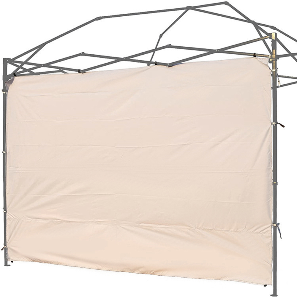Living and Home 3 x 3m Beige Waterproof Gazebo Sidewall Image 2
