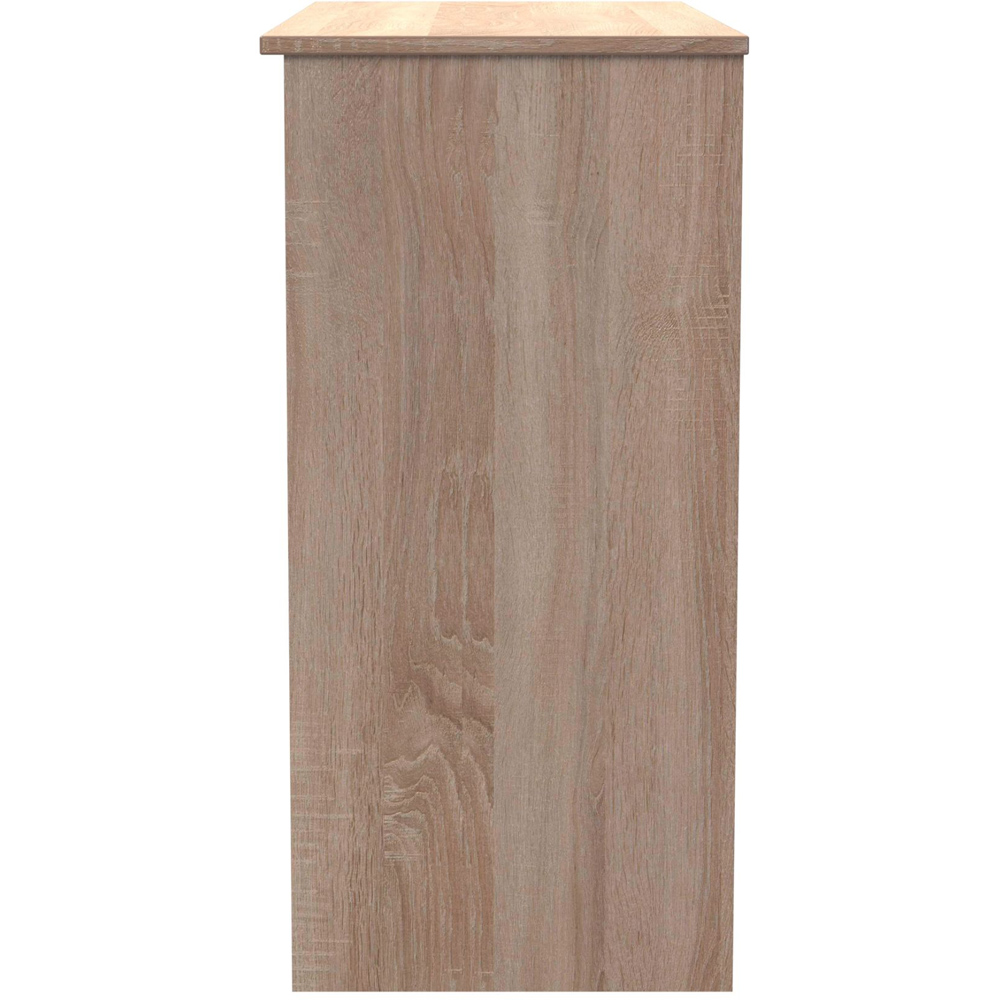Crowndale Contrast 3 Drawer White and Bardolino Oak Vanity Ready Assembled Image 4