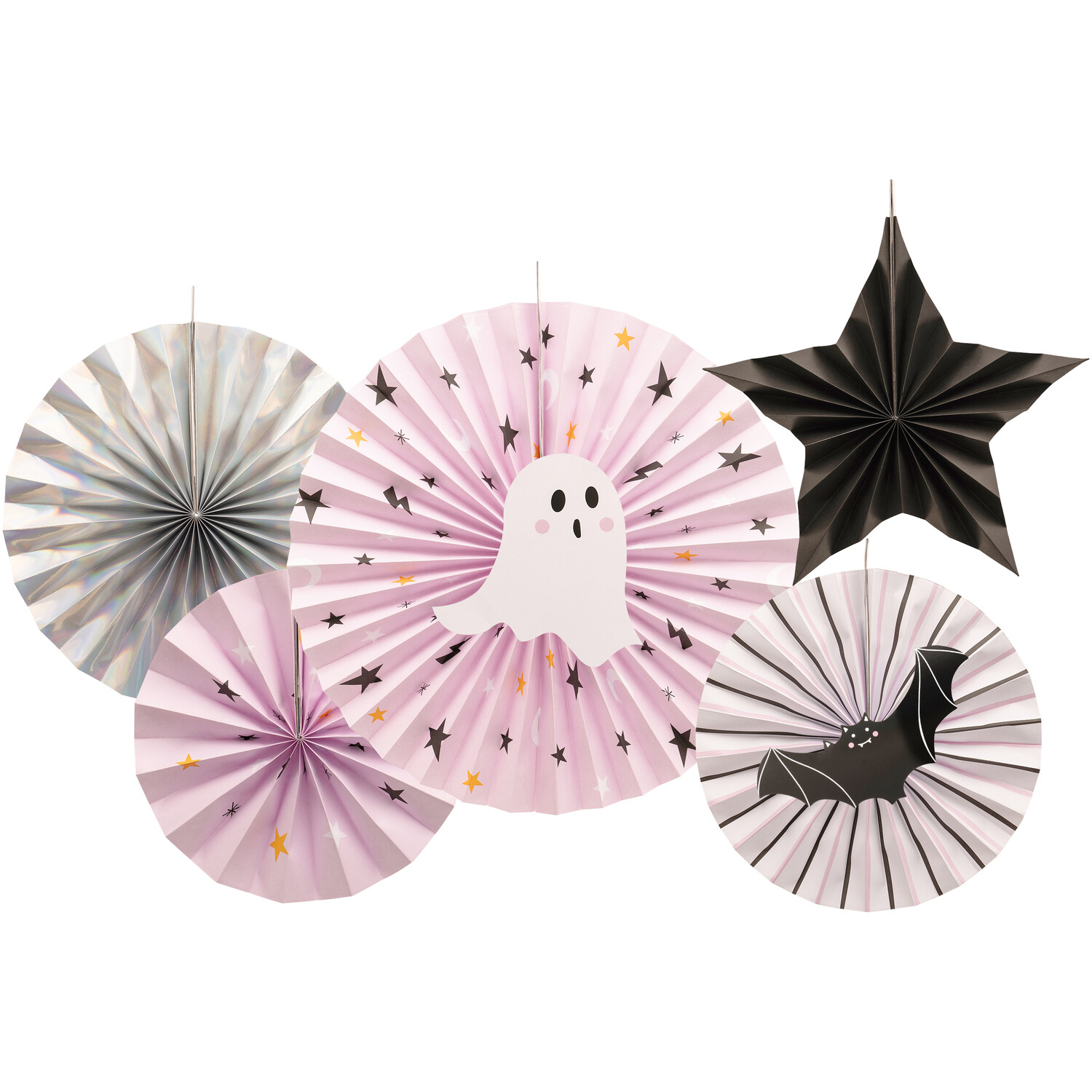 Trick or Treat Pink Bunting Black and Pink Image 8