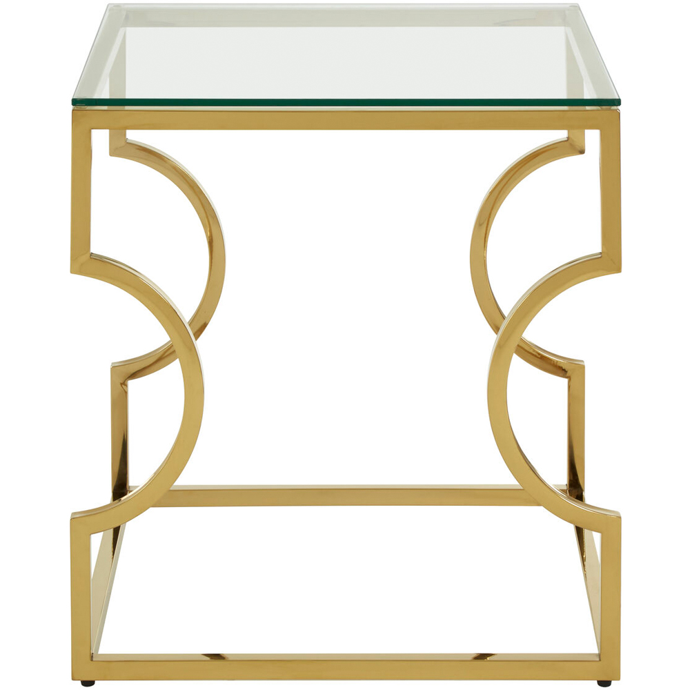 Premier Housewares Contemporary Curved Frame End Table Image 3