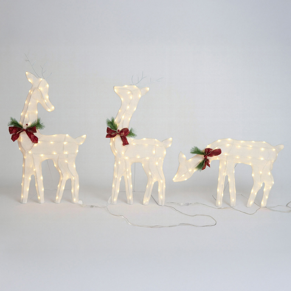 Neo 3 Piece 210 Dual LED Lighted Reindeer Christmas Decoration Image 2