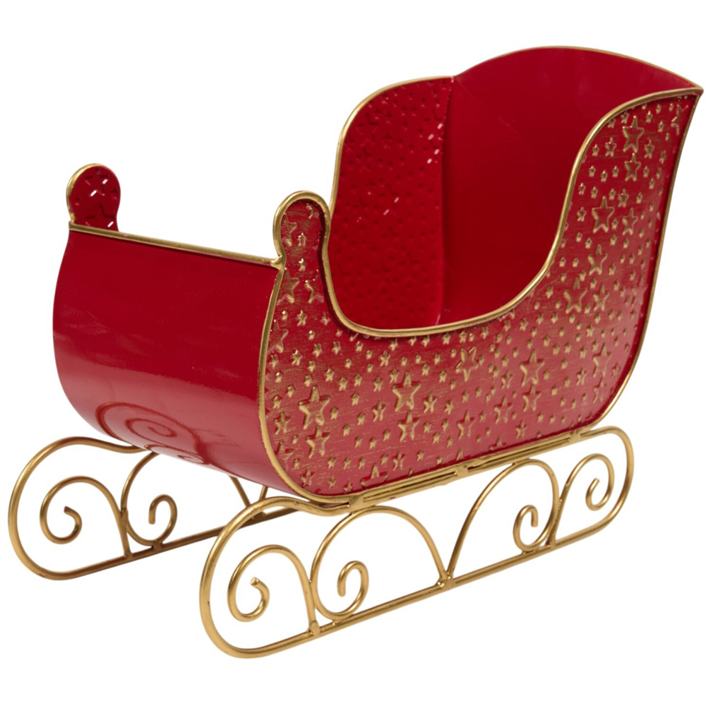 Starlit Sleigh Christmas Decoration Ruby Image 4
