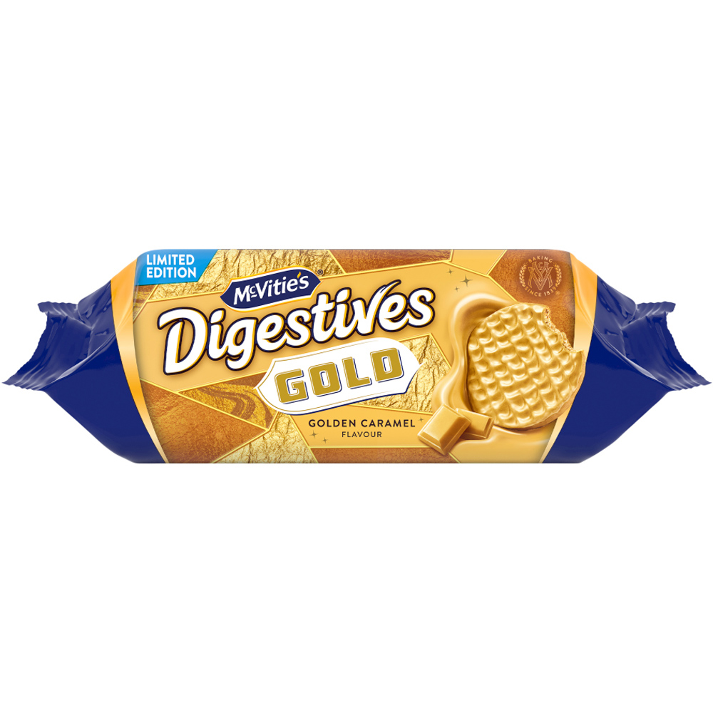 McVitie's Limited Edition Golden Caramel Flavour Digestives 232g Image