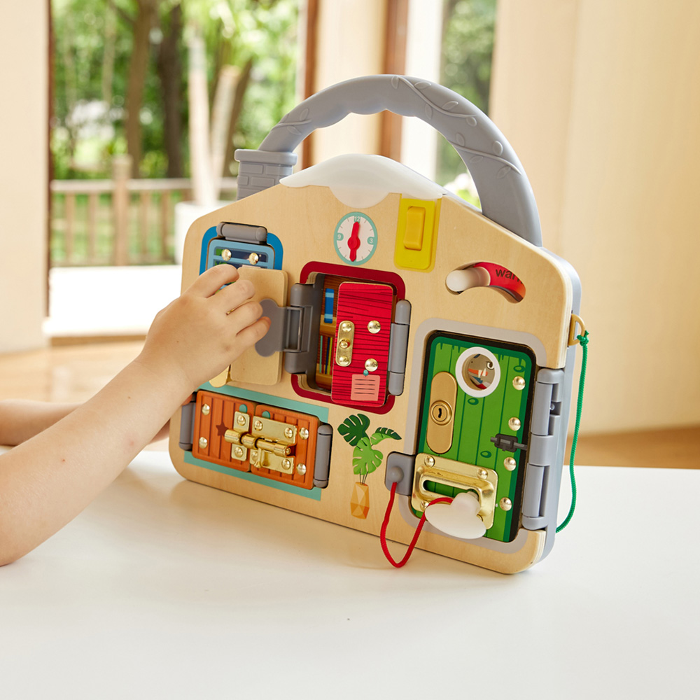Hape Kids Lock and Learn Play Board Set Image 2
