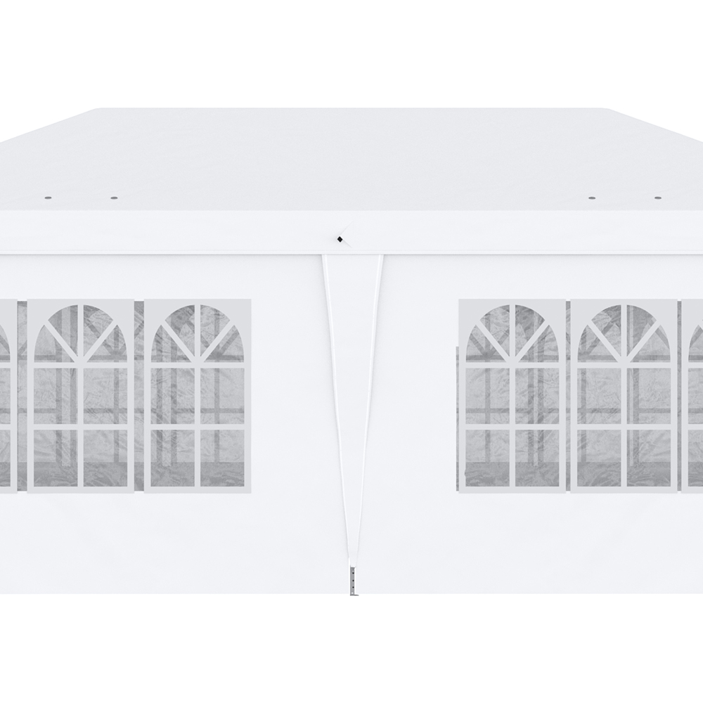 Outsunny 6 x 3m Silver Marquee Pop Up Gazebo with Sides and Windows Image 3