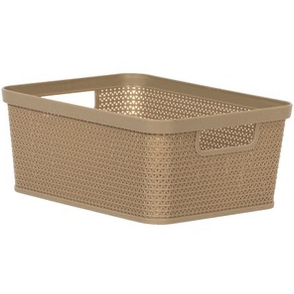 Brown Small Leche Storage Basket Image 1