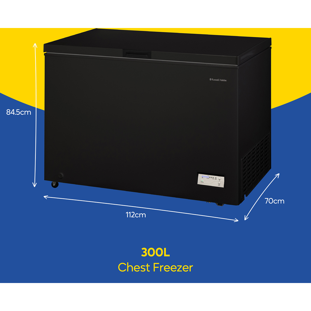 Russell Hobbs RH300CF201B Black 300L Chest Freezer Image 9