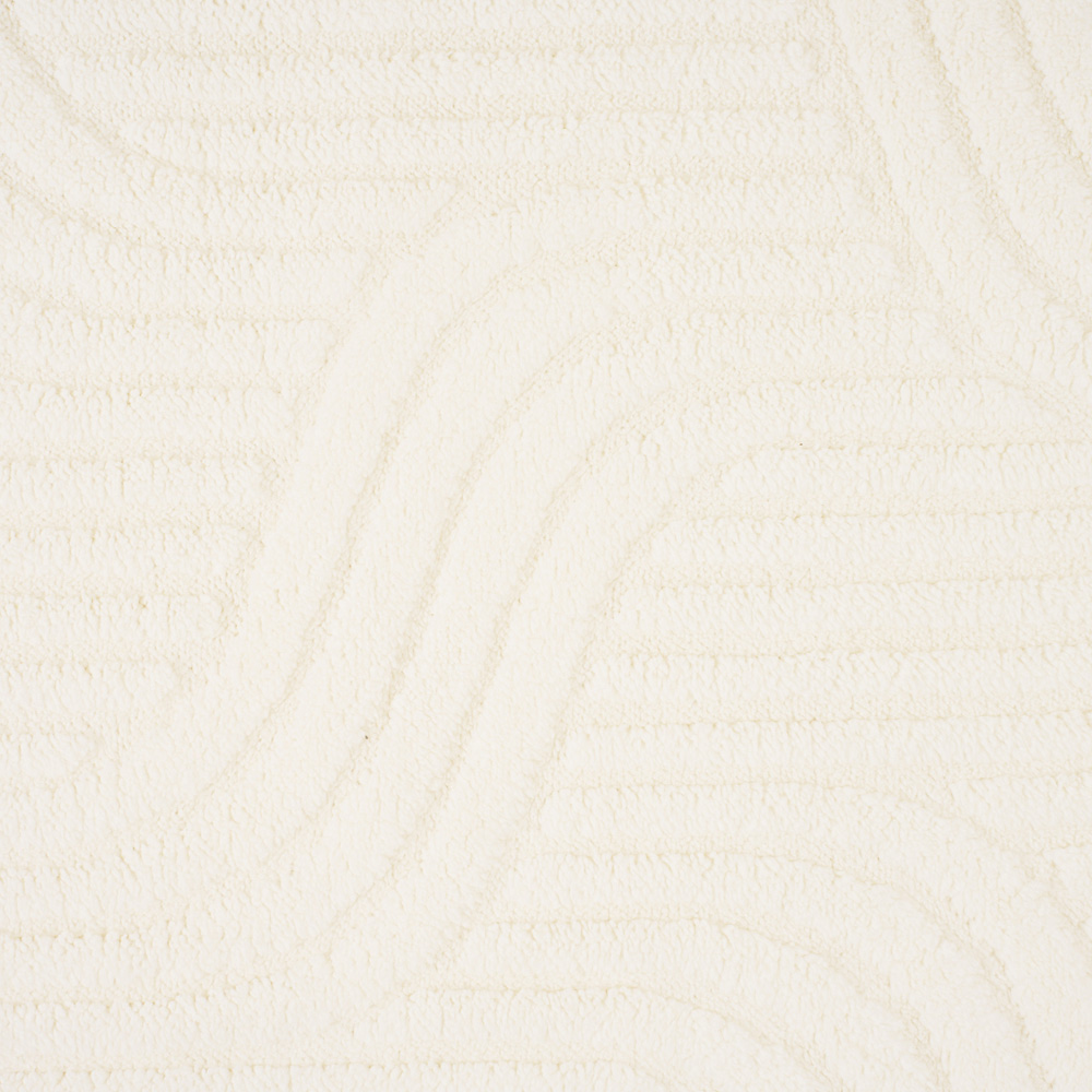 Living and Home Beige Minimalist Wavy Geometric Non-Slip Sofa Mat 90 x 90cm Image 6