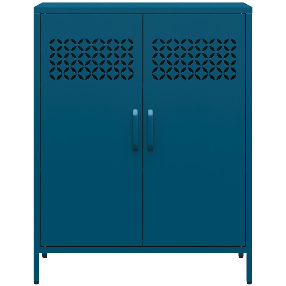 Dorel Annie 2 Door Deep Blue Storage Cabinet Image 3