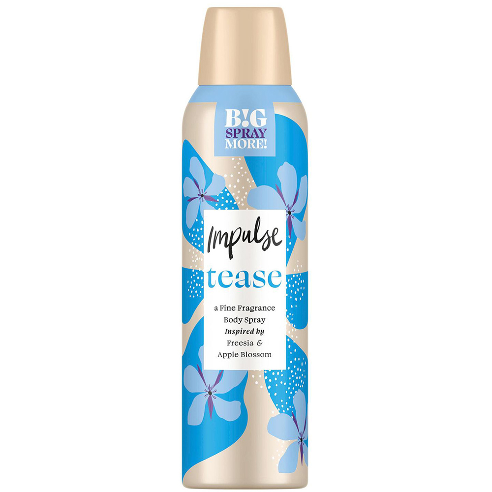 Impulse Tease Blend of Natural Scents Body Spray Deodorant 150ml 6 Pack Image 3