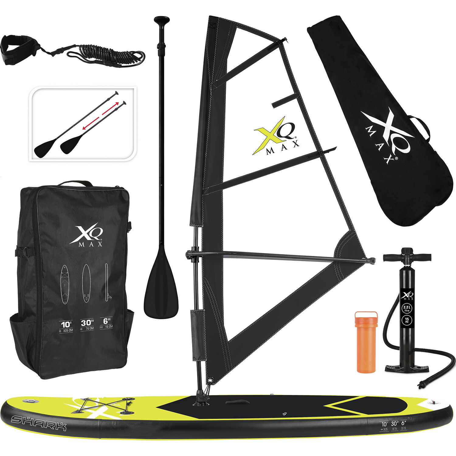 XQ Max Sup Point Model Paddleboard and Sail Kit Image 1
