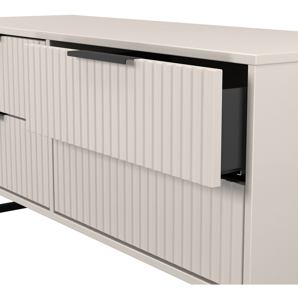 Crowndale Fluted 4 Drawer Kashmir Matt Bed Box Ready Assembled Image 6