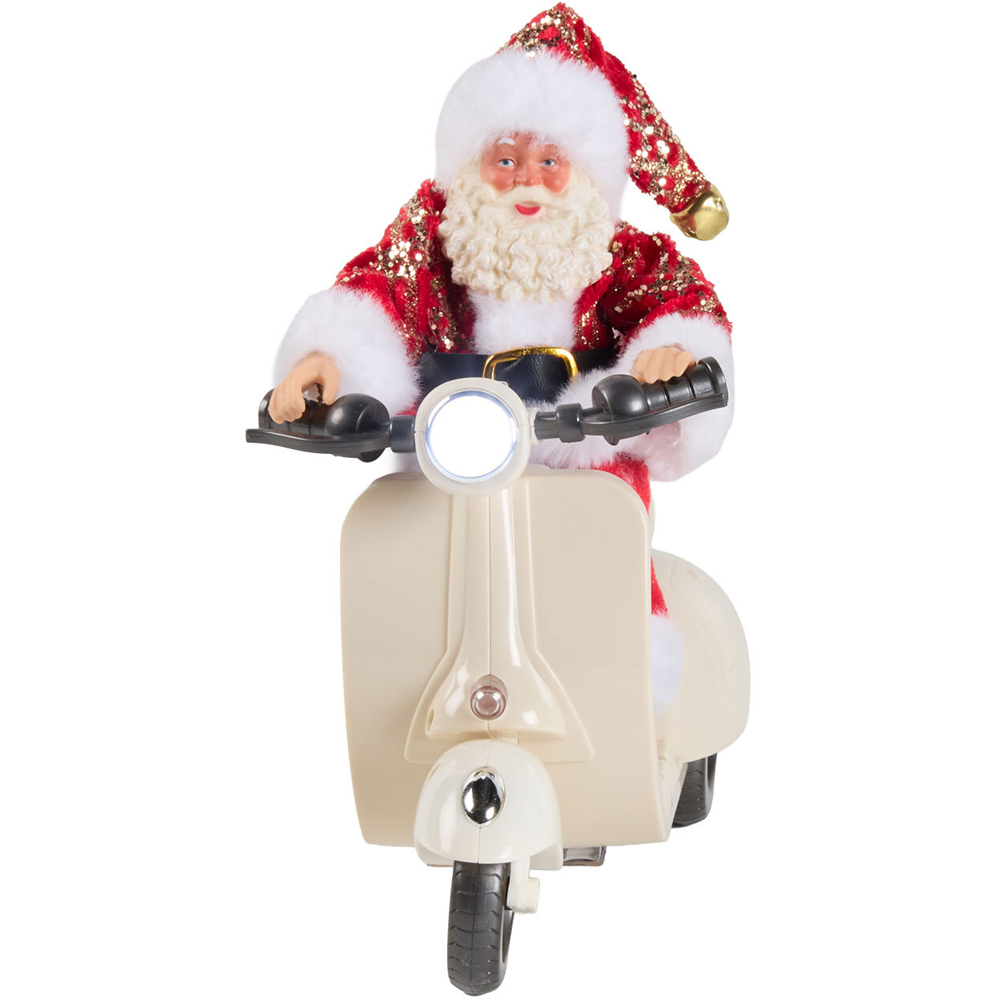 Animated Santa Riding Motorbike Decoration Image 3