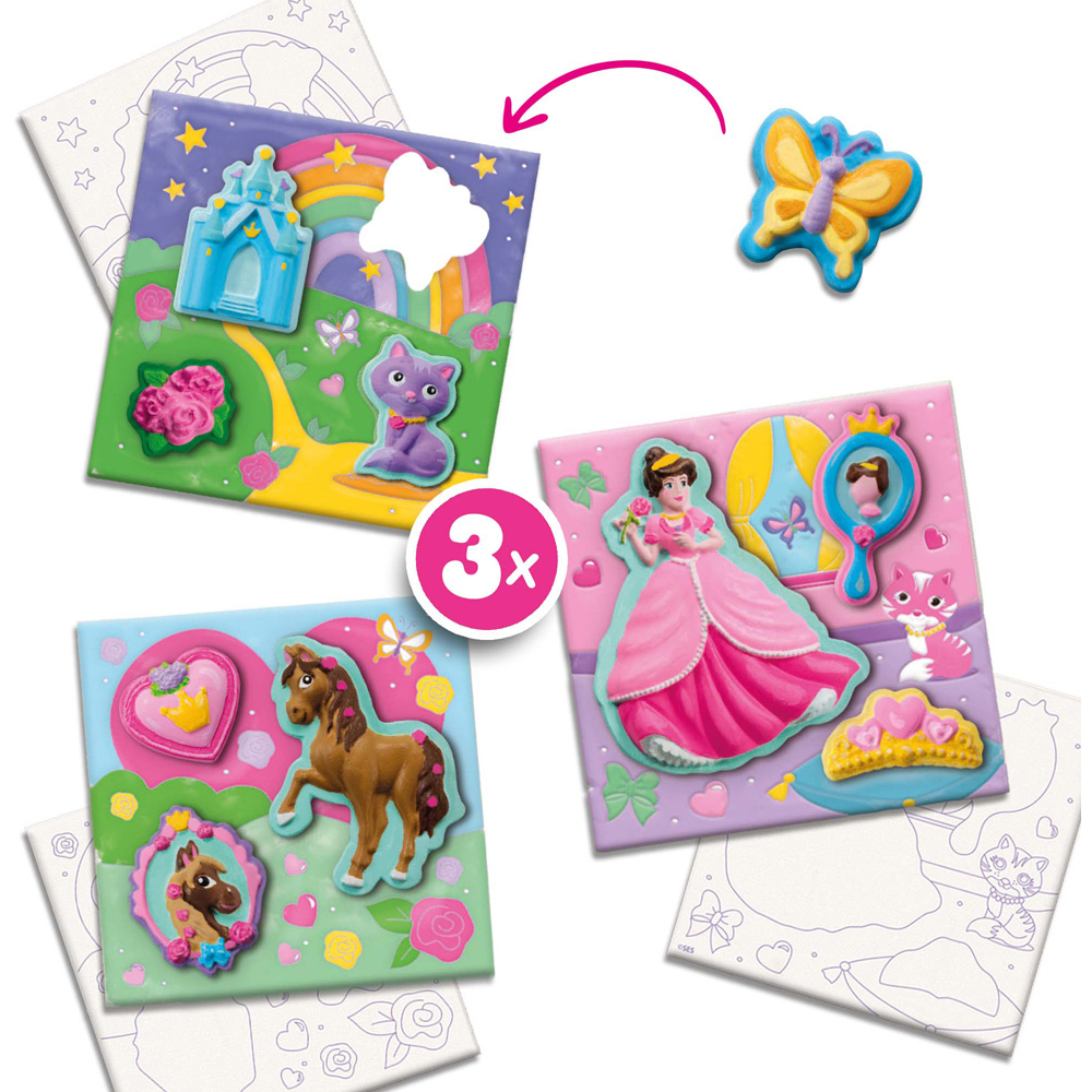 SES Creative Casting and Painting Canvases to Paint Princesses Set 3 Piece Image 3