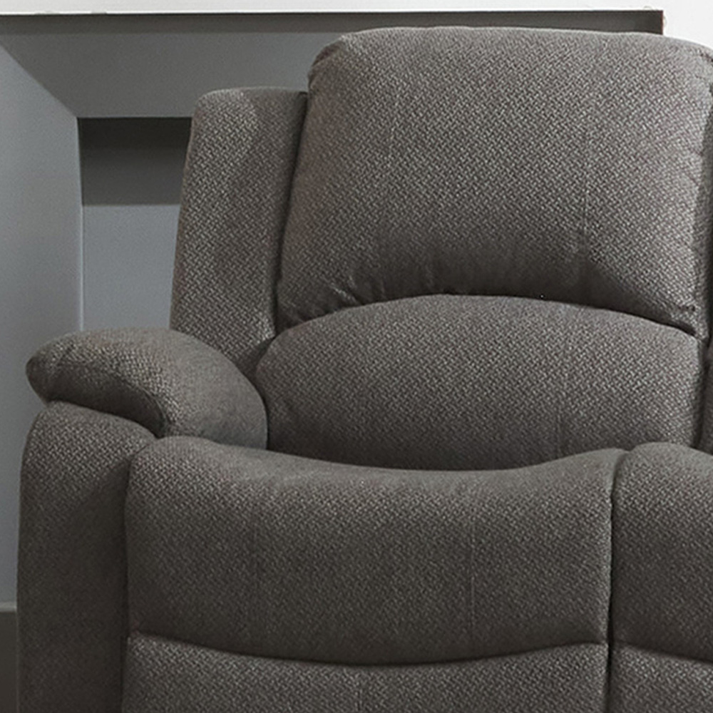 Marldon 2 Seater Dark Grey Manual Recliner Sofa Image 3