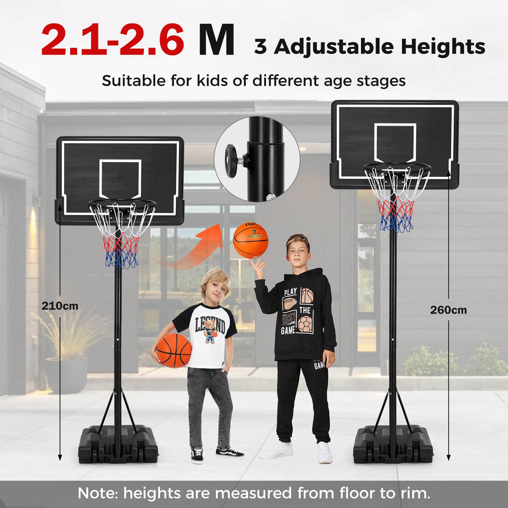 Costway Outdoor Basketball Hoop Set Image 5
