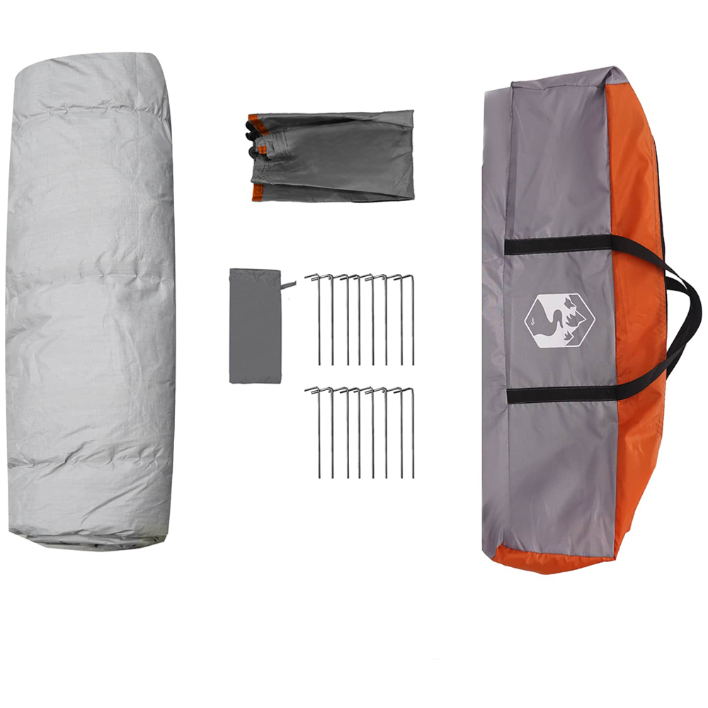 vidaXL 4 Person Instant Tent Grey Image 7