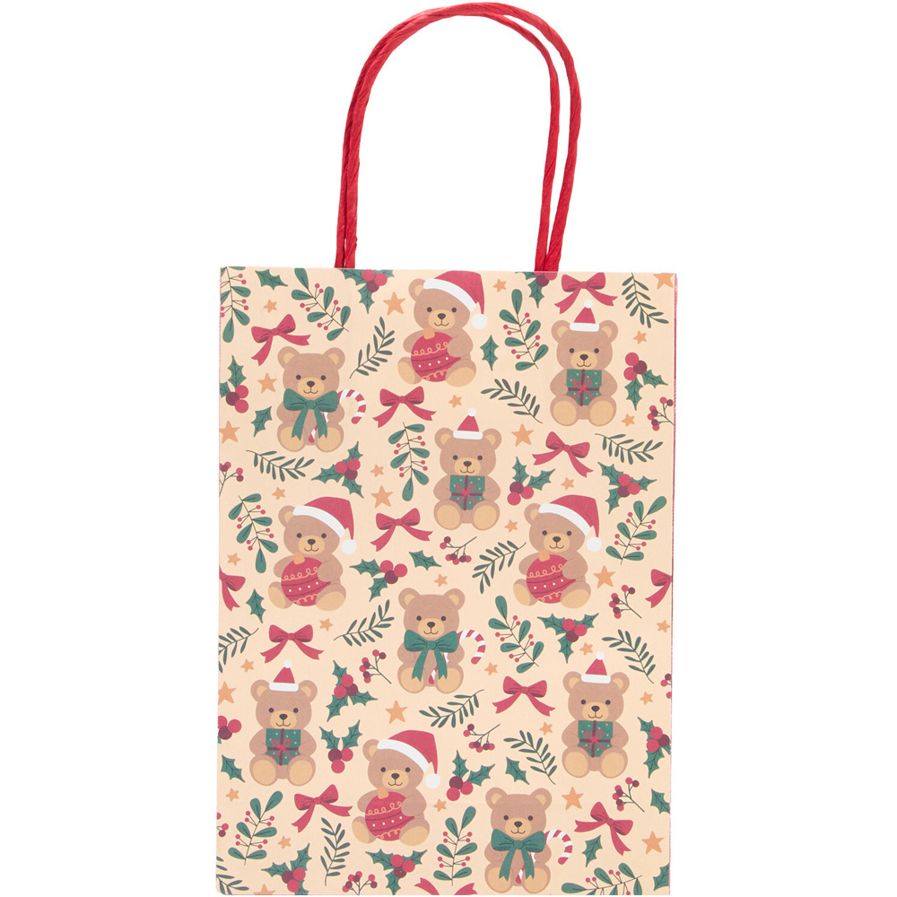 Pack of 10 Christmas Teddy Party Bags Image 3