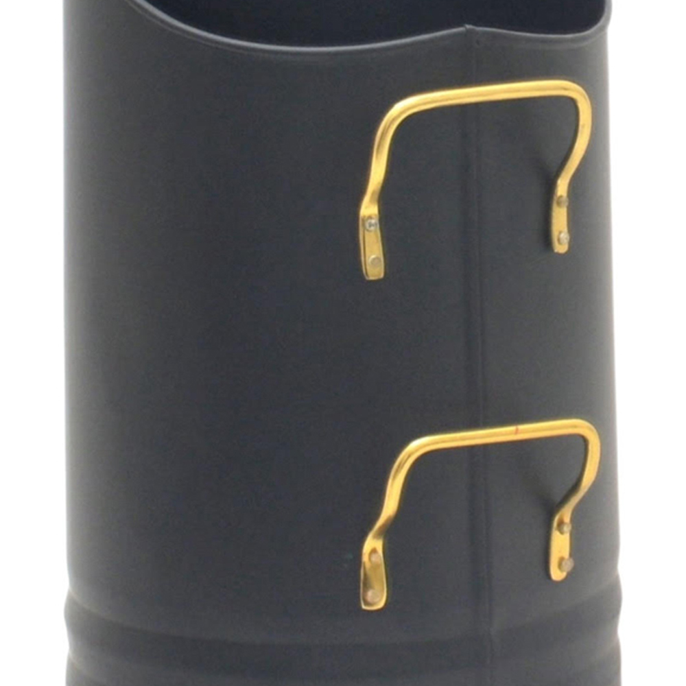 Acacia Home Black and Brass Coal Bucket Image 2