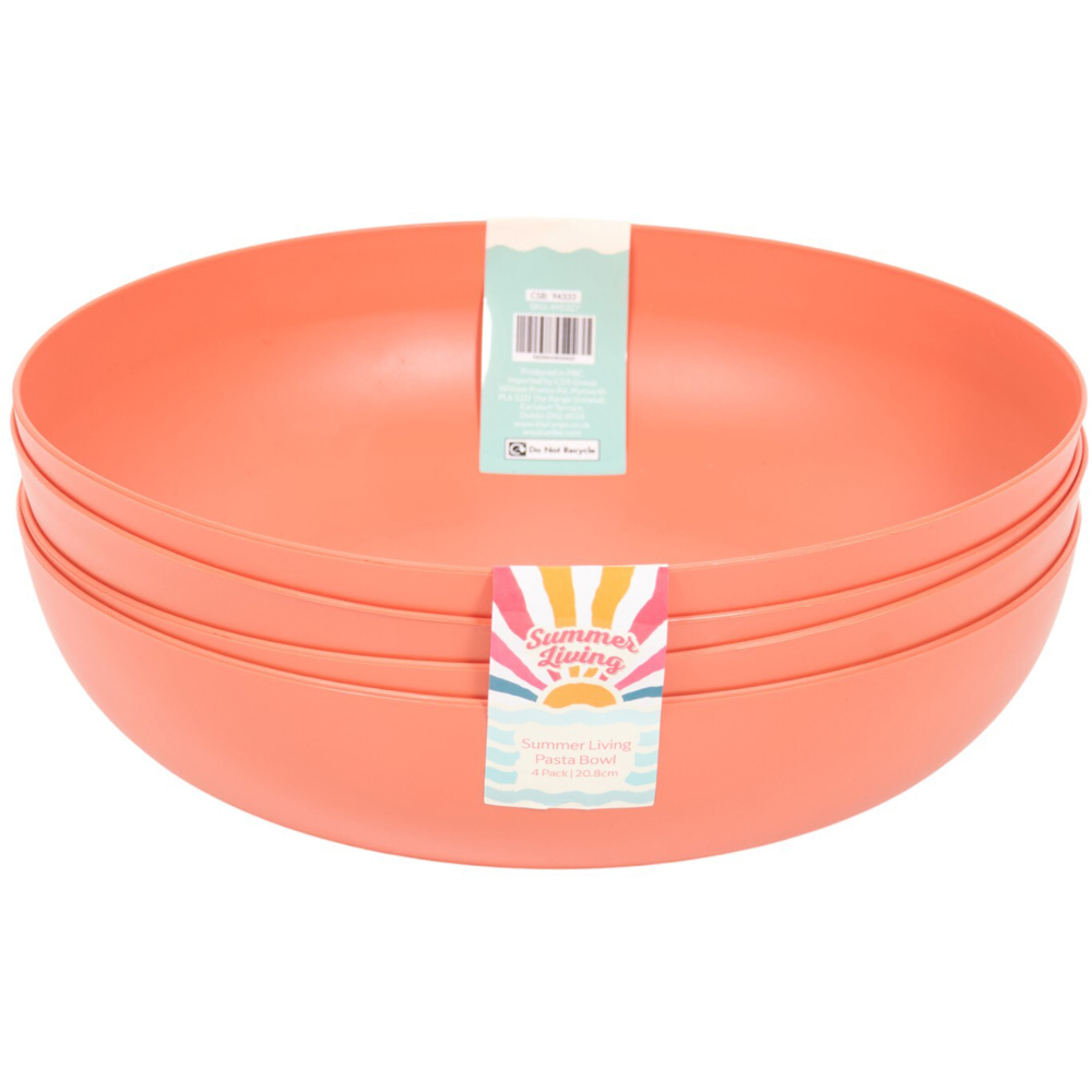 Pack of 4 Summer Pasta Bowls Image 2