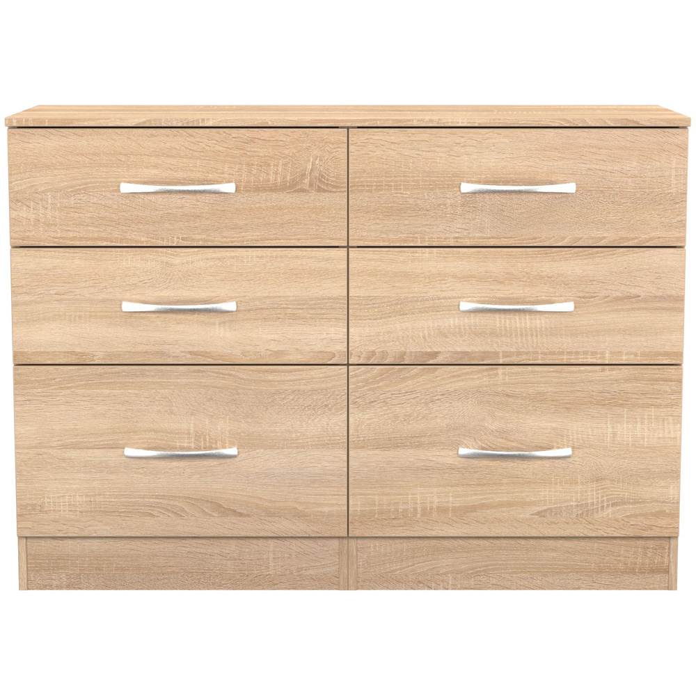 Crowndale Avon 6 Drawer Bardolino Oak Chest of Drawers Image 3