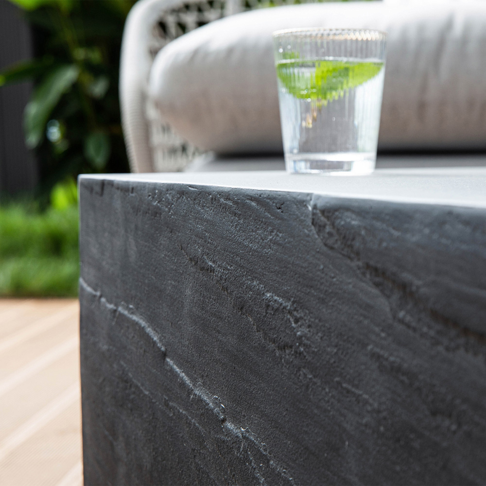 Elementi Colorado Slate Black GRC Medium Coffee Table Image 5