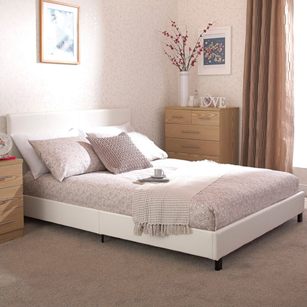 GFW Small Double White Bed In A Box Image 1