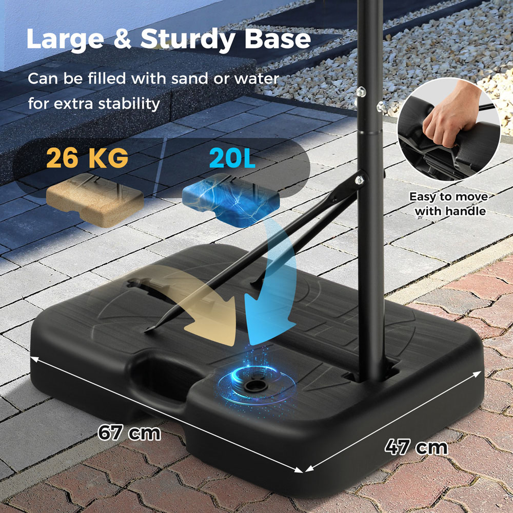 Costway Kids Adjustable Height Basketball Hoop Image 7