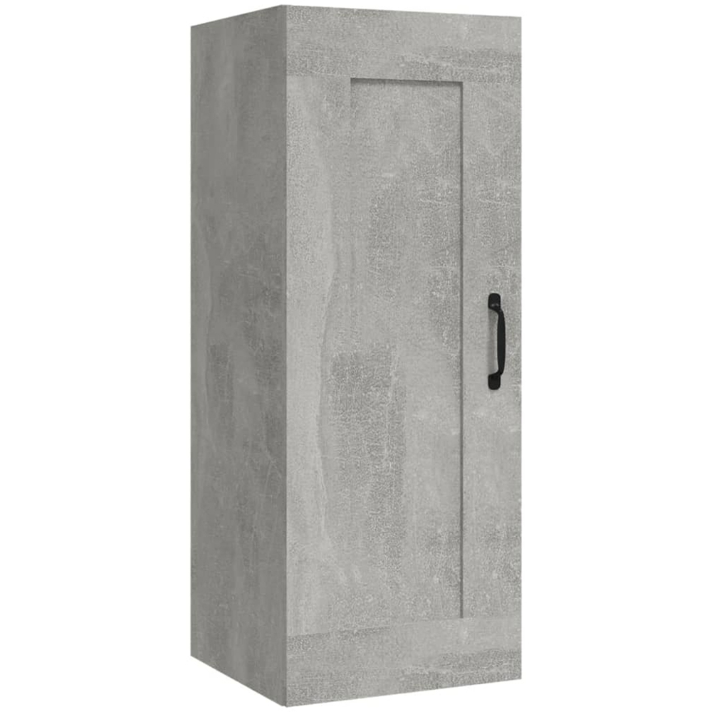 vidaXL Single Door Concrete Grey Wall Cabinet Image 2