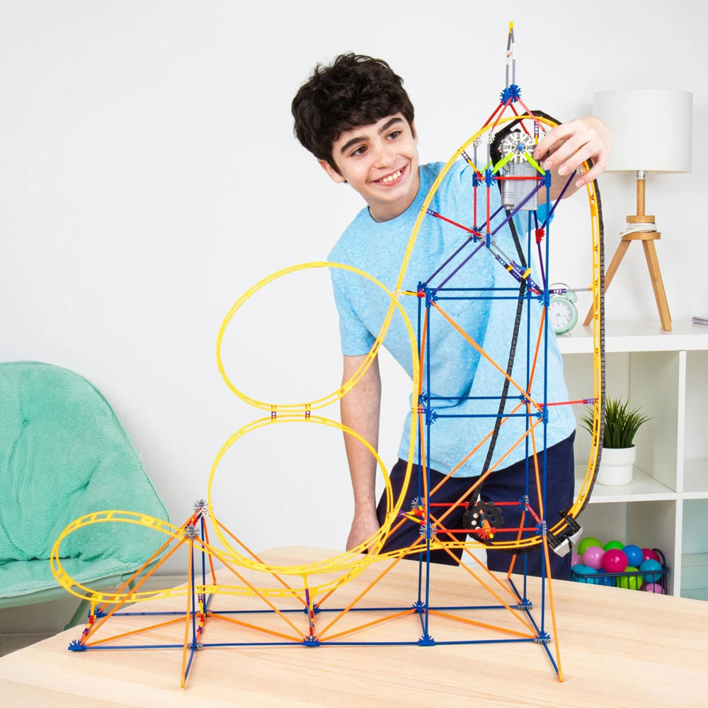 Basic Fun K'NEX Amazin' 8 Roller Coaster Building Set 448 Piece Image 5