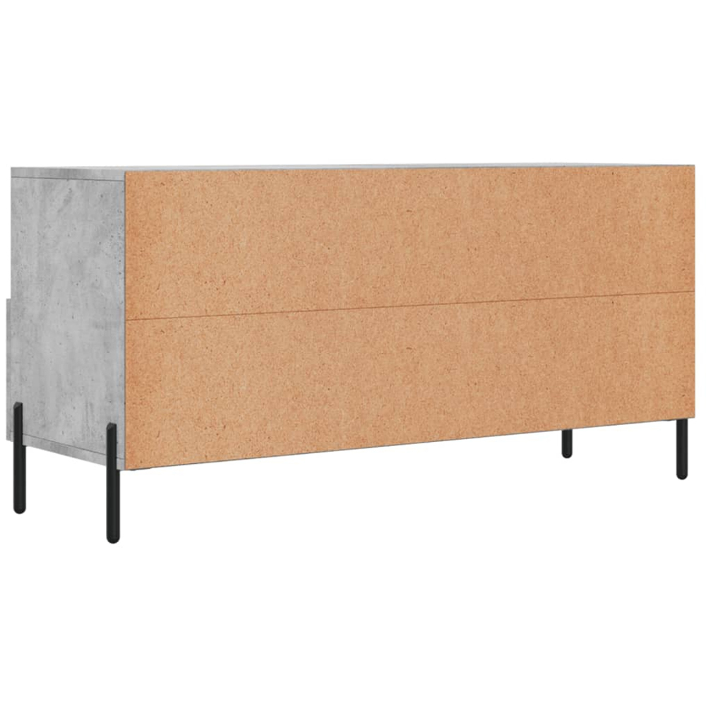 vidaXL 3 Drawer 3 Shelf Concrete Grey TV Cabinet Image 8