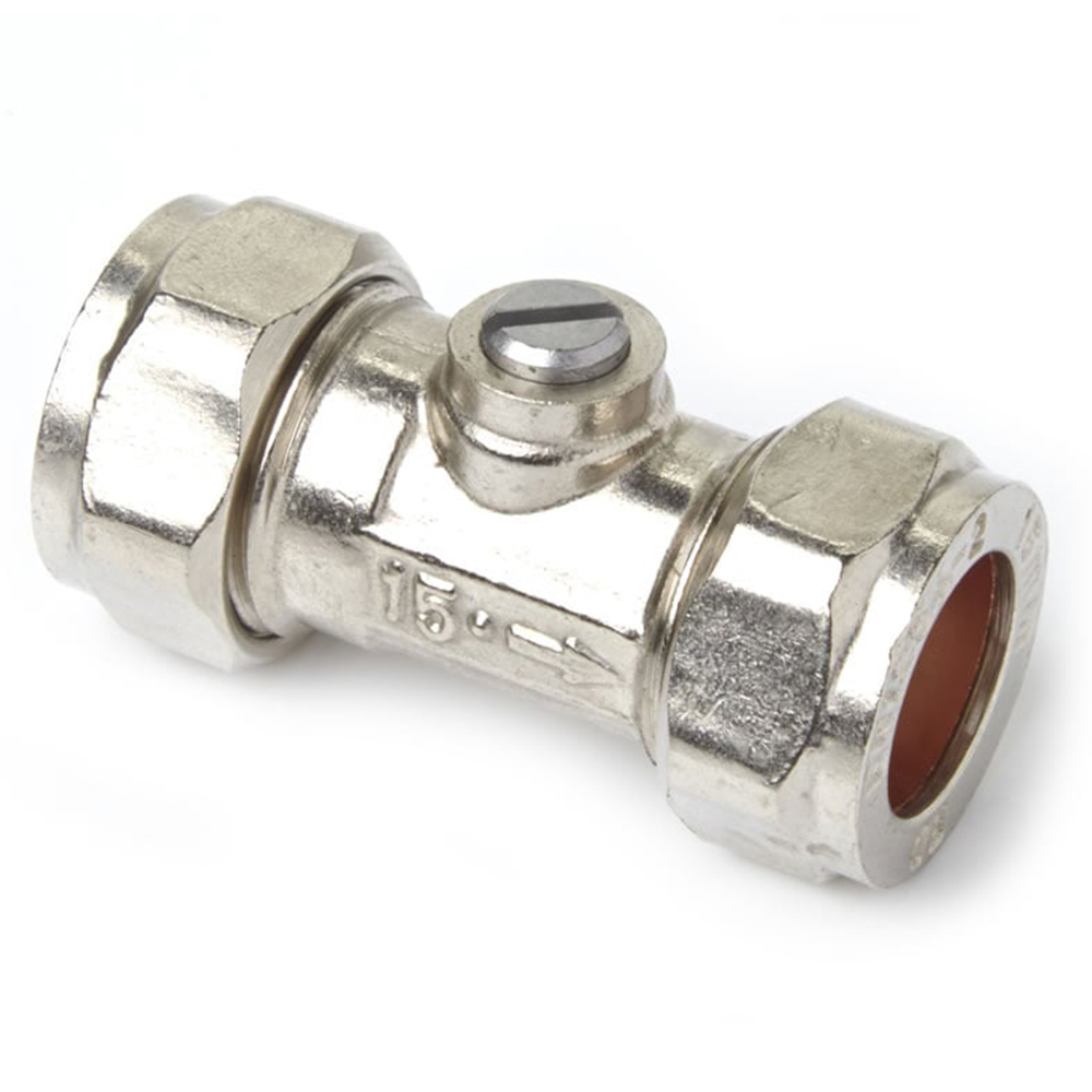 Wilko 15mm Chrome Isolator Valve Image