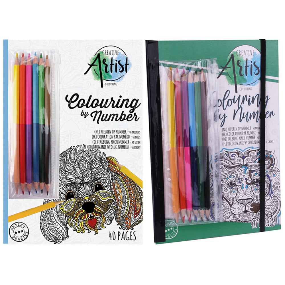 Single Craft Sensations Colouring By Number Book in Assorted styles Image 1