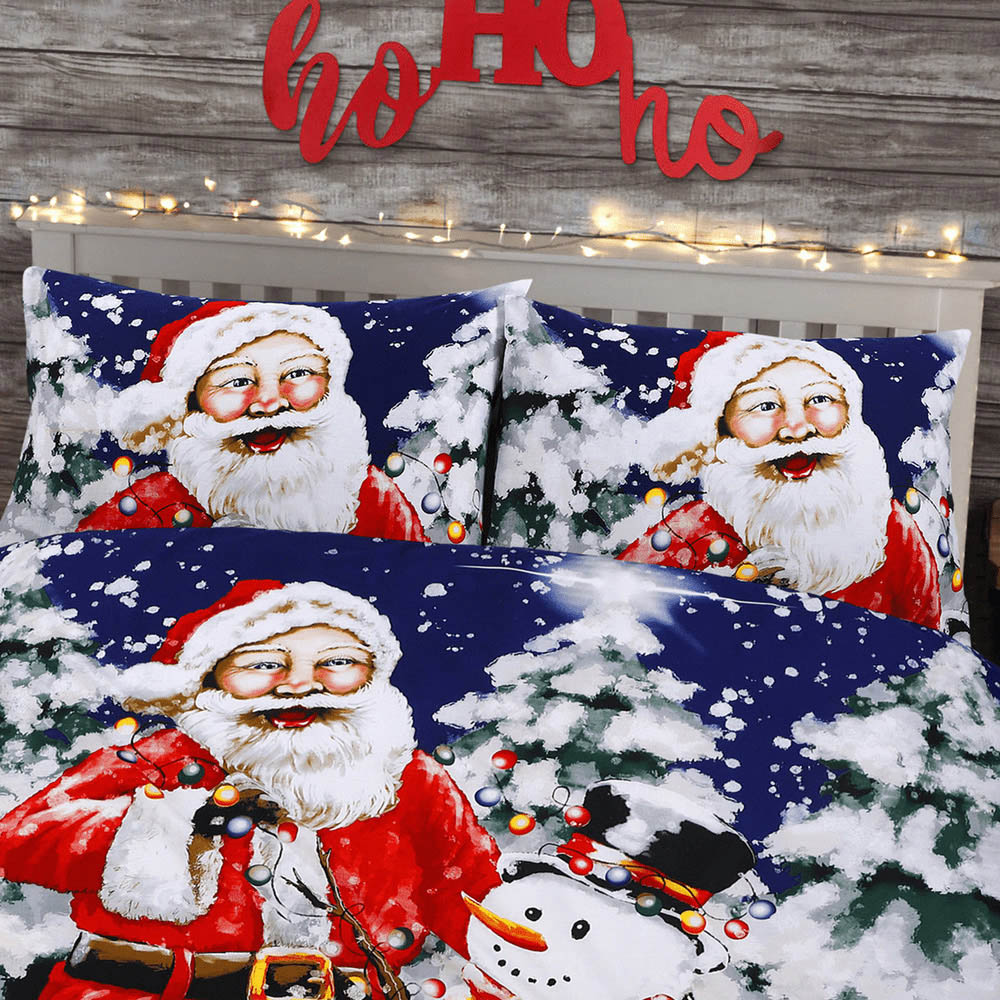 Velosso King Size Santa Xmas Lights Duvet Set Image 2