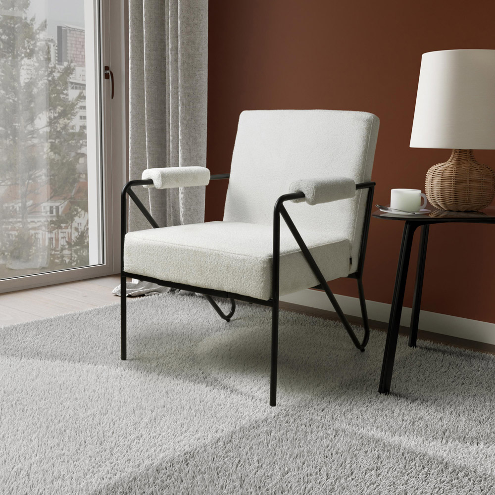 Oslo Speckled Natural Armchair Image 7
