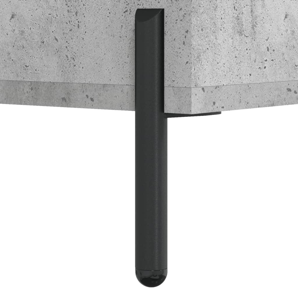vidaXL 3 Open Shelf Concrete Grey Shelf Cabinet Image 7