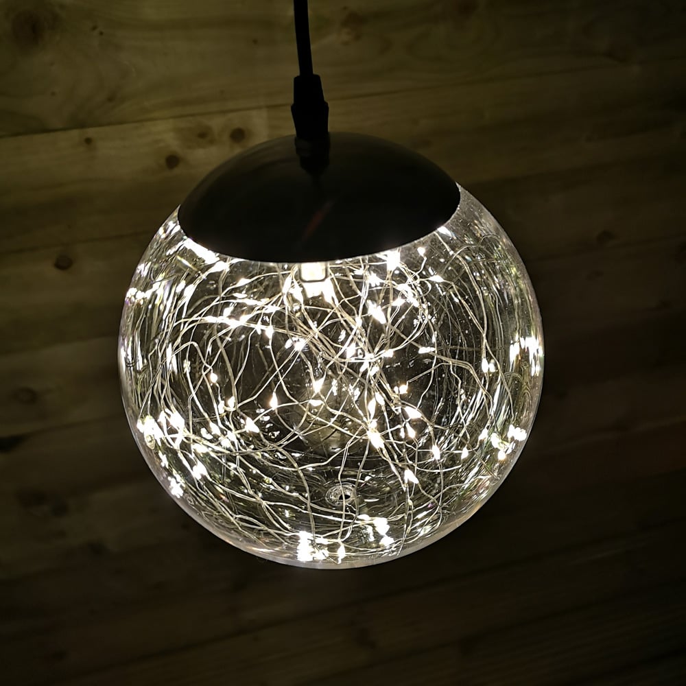 Samuel Alexander Warm White Operated LED Ball Christmas Decoration 20cm Image 6