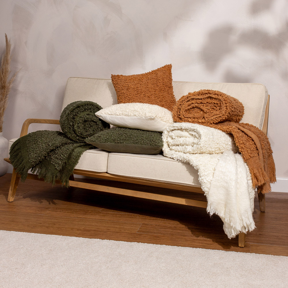 Yard Ulsmere Ginger Boucle Cushion Image 6