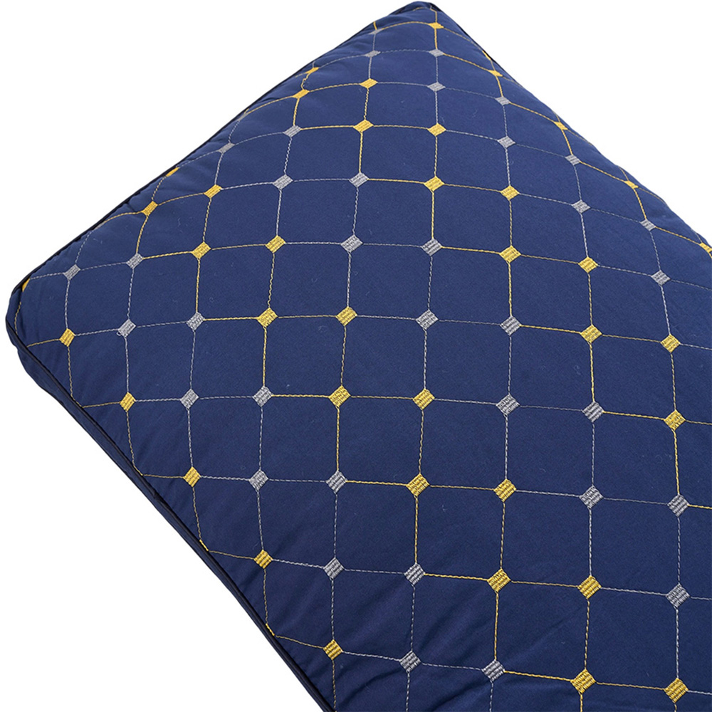 Living and Home Dark Blue Geometric Polyester Supportive Pillow Insert 74 x 48cm Image 3
