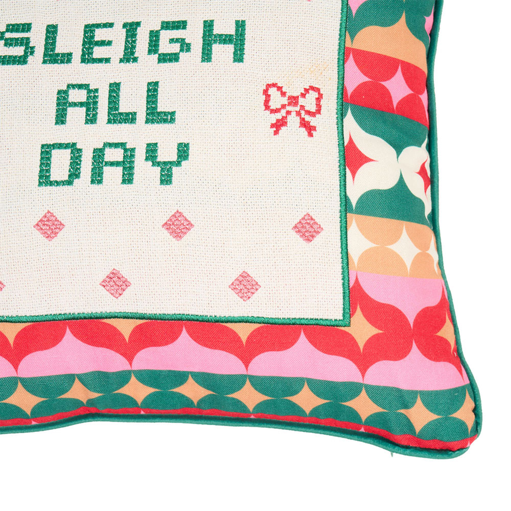 Christmas Slogan Cushion Image 9