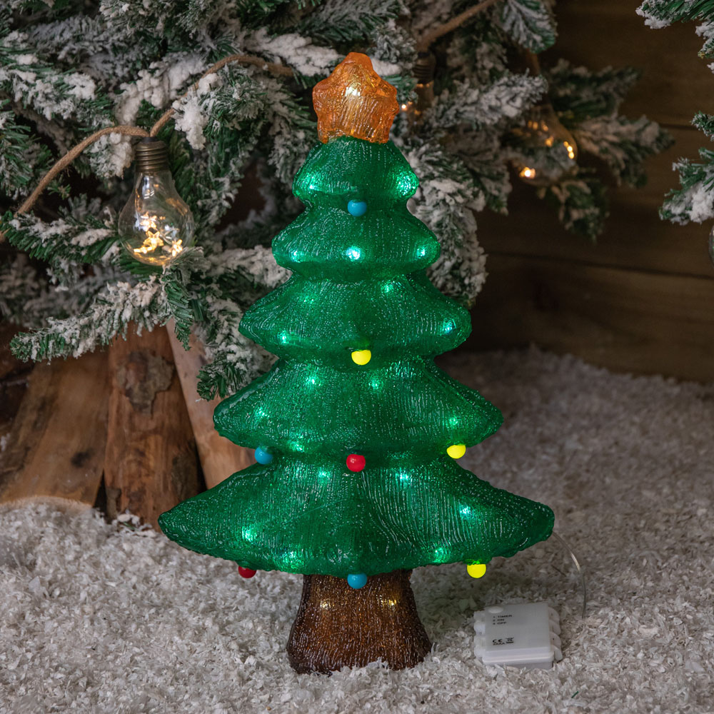 Samuel Alexander 60 Cool White LED Light Up Bauble Tree Christmas Decoration 46cm Image 3