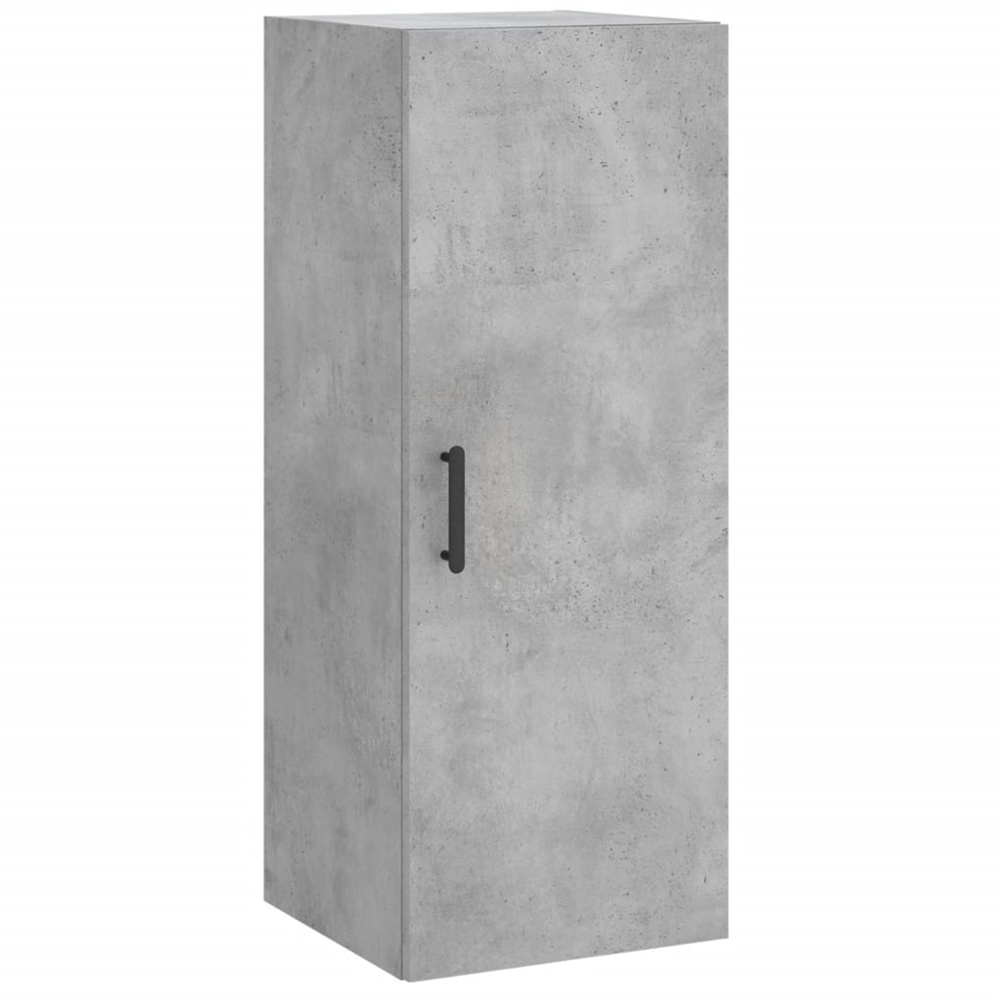 vidaXL Single Door 2 Drawer 2 Shelf Concrete Grey Highboard Image 7