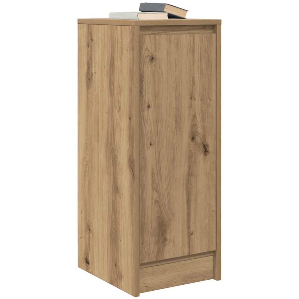 vidaXL Single Door 2 Shelf Artisan Oak Sideboard Image 4