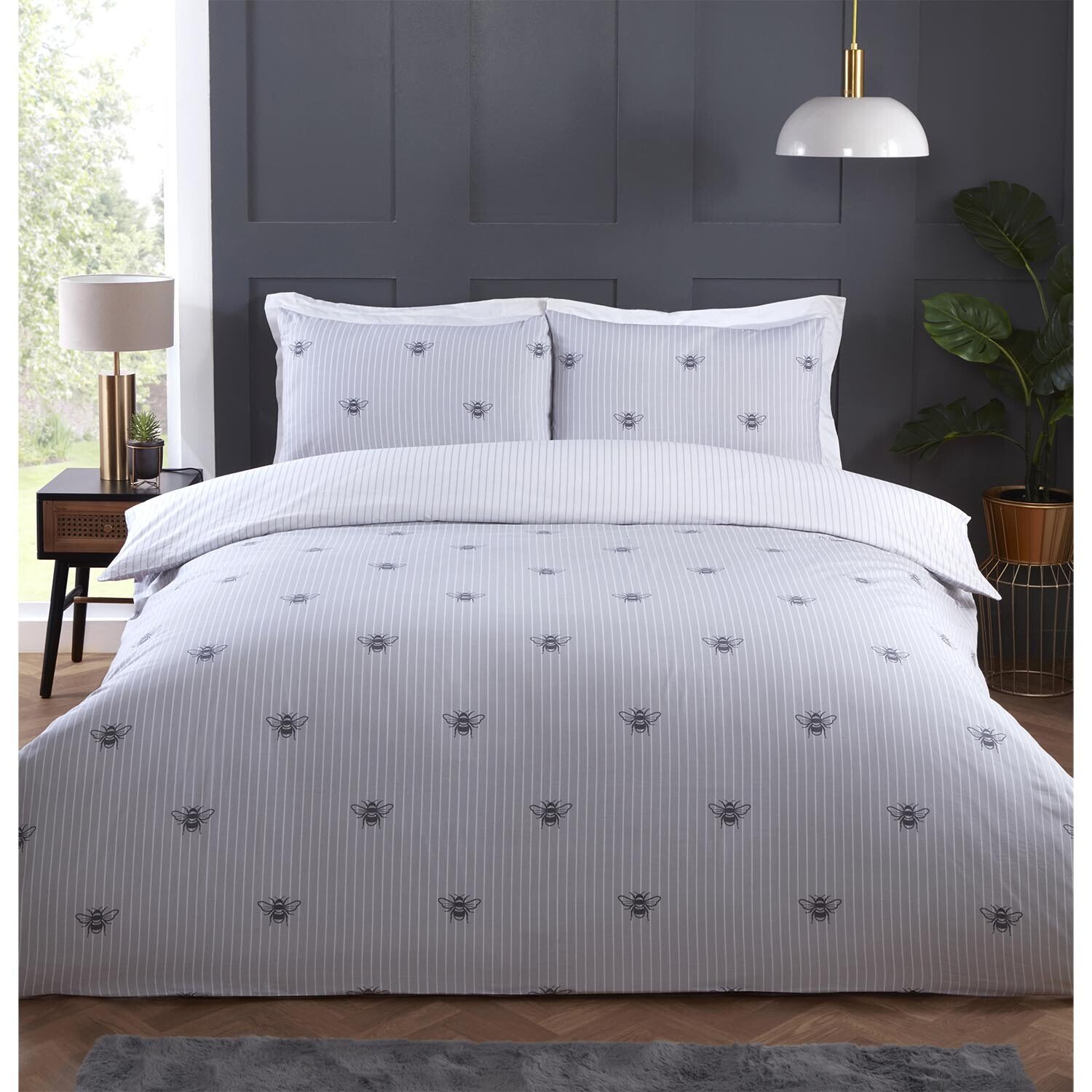 Divante Single Betsy Bee Stripe Duvet  Set Image 1