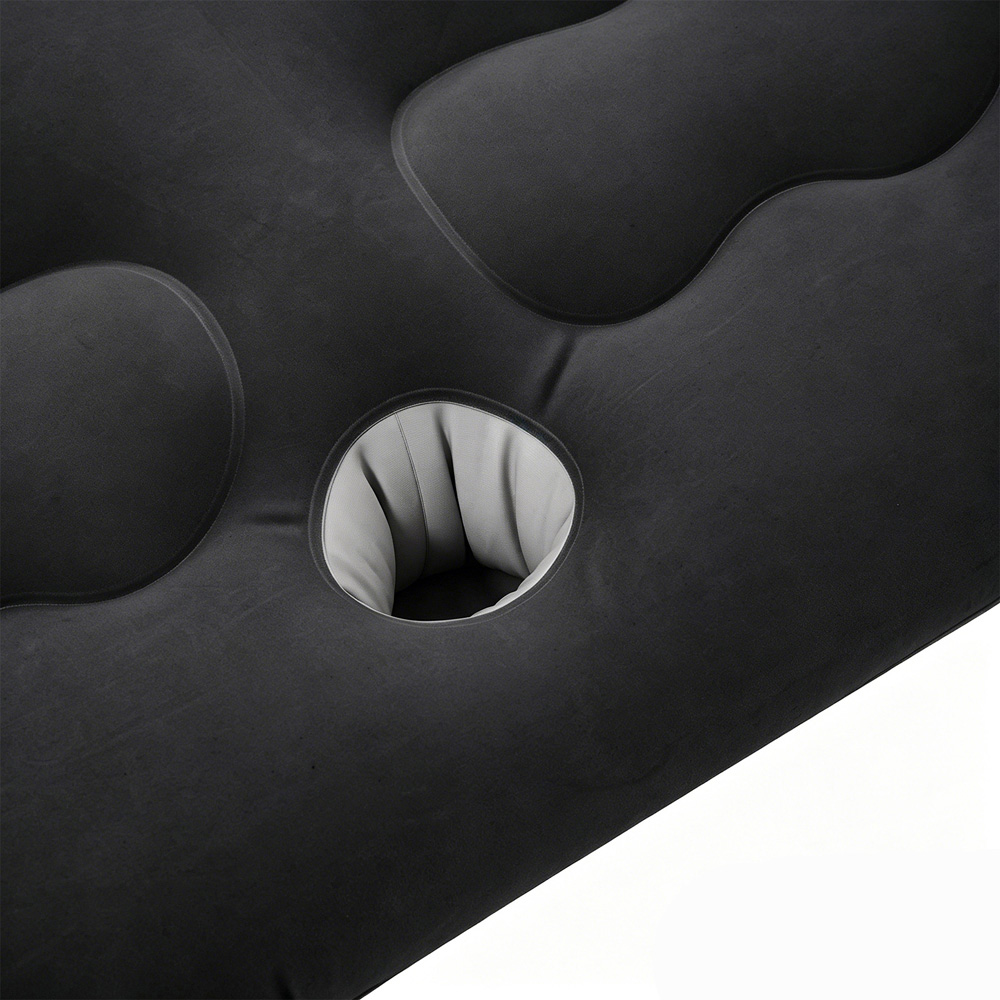 Living and Home Black Inflatable Flocked Car Air Mattress with Built-in Pump Image 6