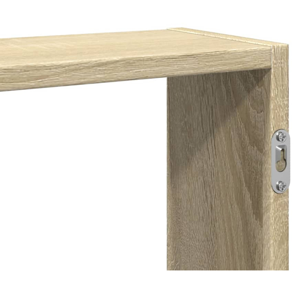 vidaXL 5 Shelf Sonoma Oak Floating Wall Shelf Image 7