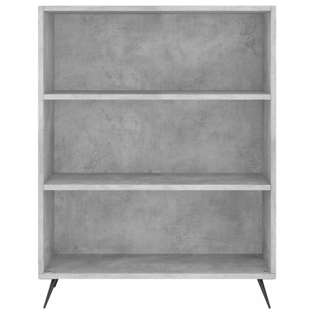 vidaXL 6 Shelf Concrete Grey Highboard Image 5