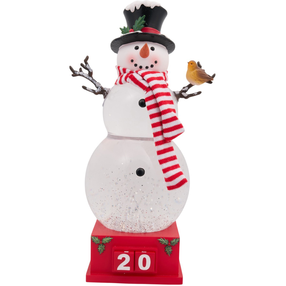 Glitter Spinning Countdown Snowman Image 5